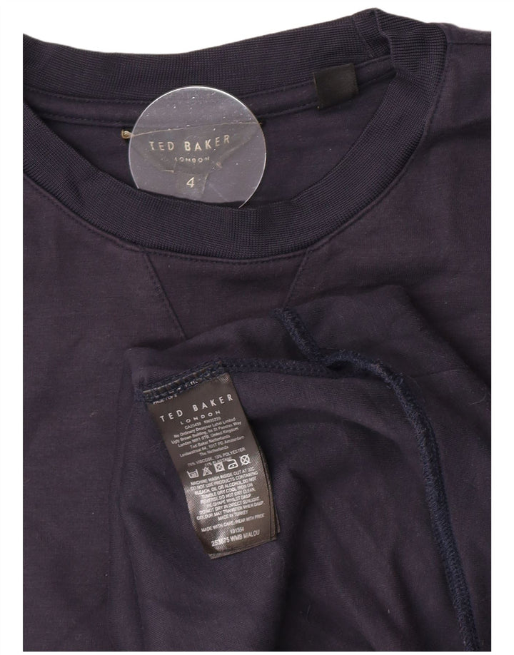 Женский свитер Ted Baker, размер 4, большой, темно-синий, вискоза