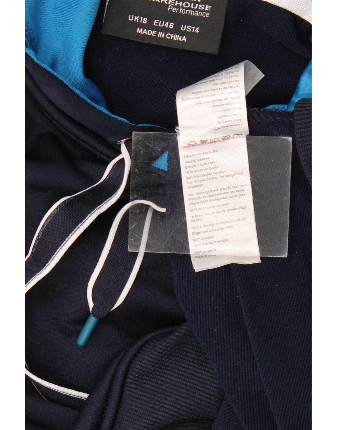 MOUNTAIN WAREHOUSE Женский джемпер с капюшоном UK 18 XL Темно-синий полиэстер