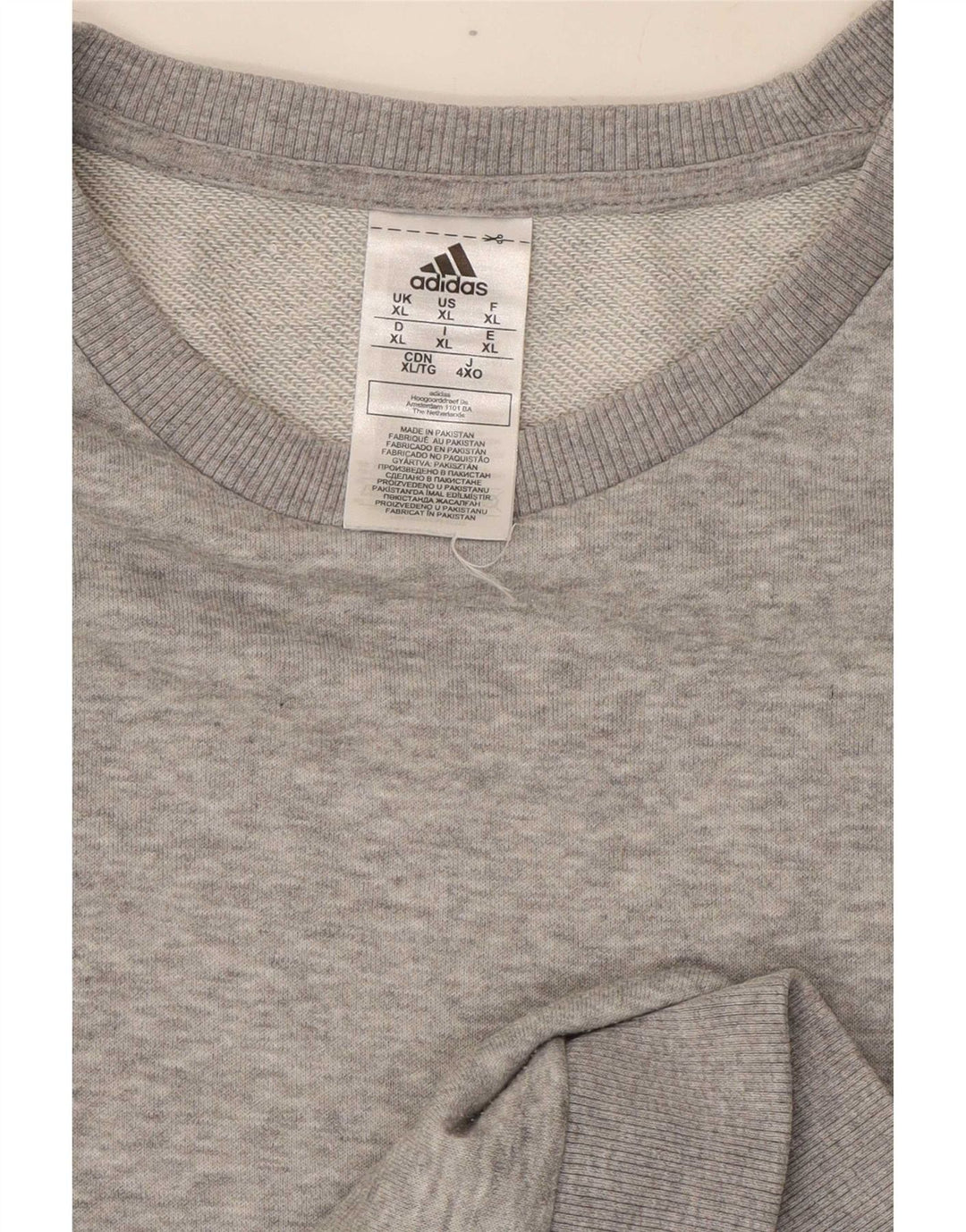 Мужской свитер Adidas Jumper XL Серый хлопок в крапинку