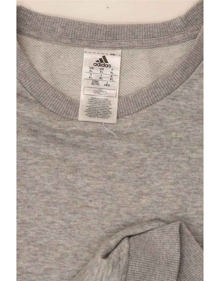 Мужской свитер Adidas Jumper XL Серый хлопок в крапинку
