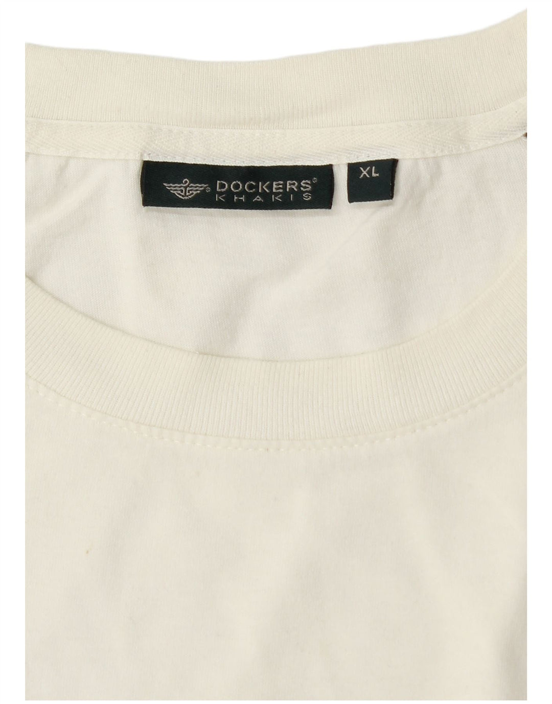 Мужская футболка цвета хаки Dockers, топ XL, белая, с цветными блоками