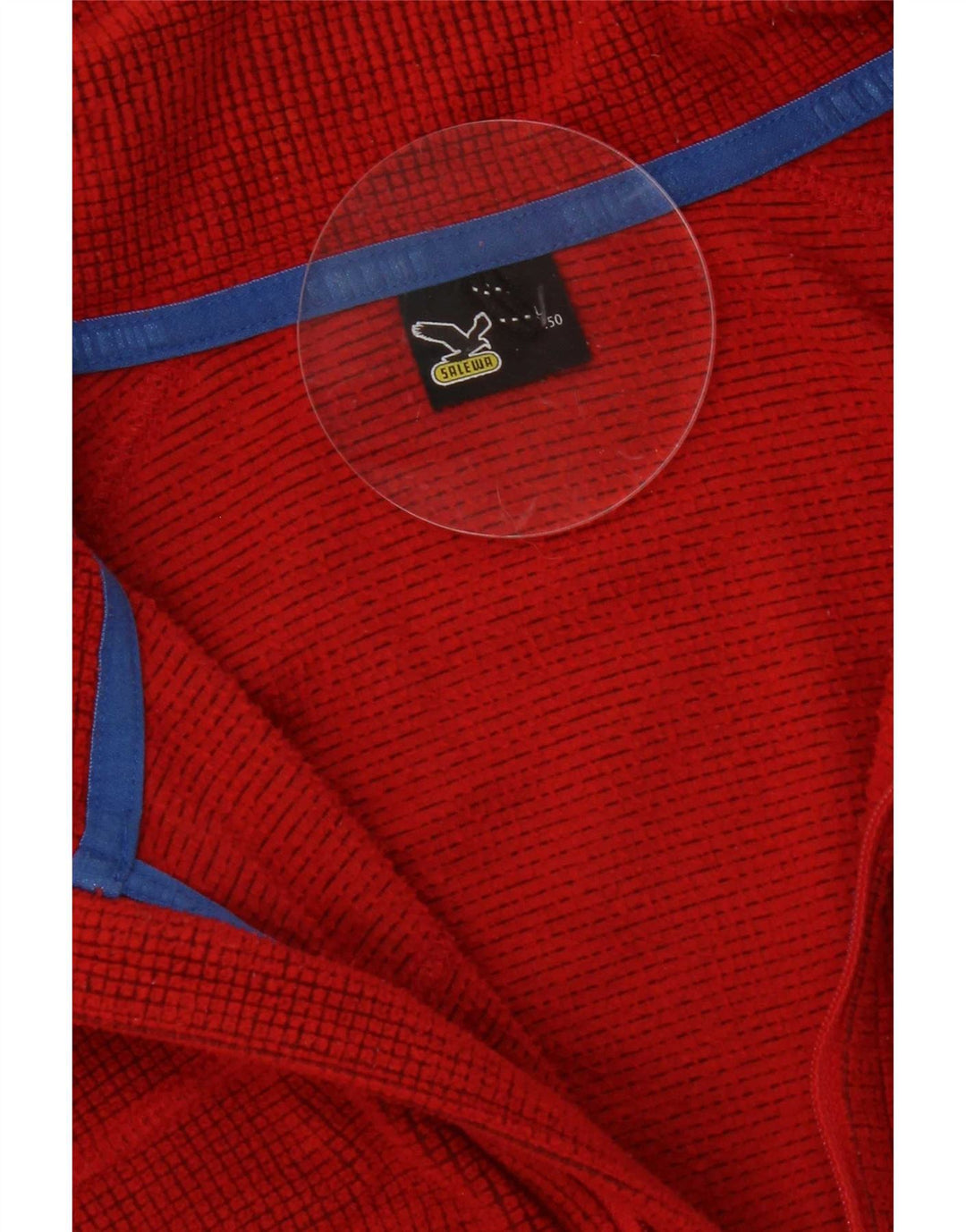 SALEWA Мужской флисовый джемпер с воротником на молнии, большой красный