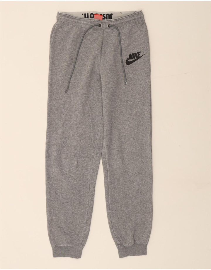 Мужские спортивные брюки NIKE, джоггеры, маленькие серые, хлопковые