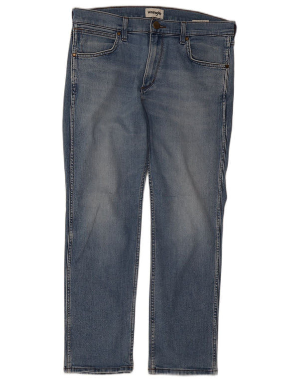 Мужские прямые джинсы Wrangler Greensboro W32 L30, синий хлопок