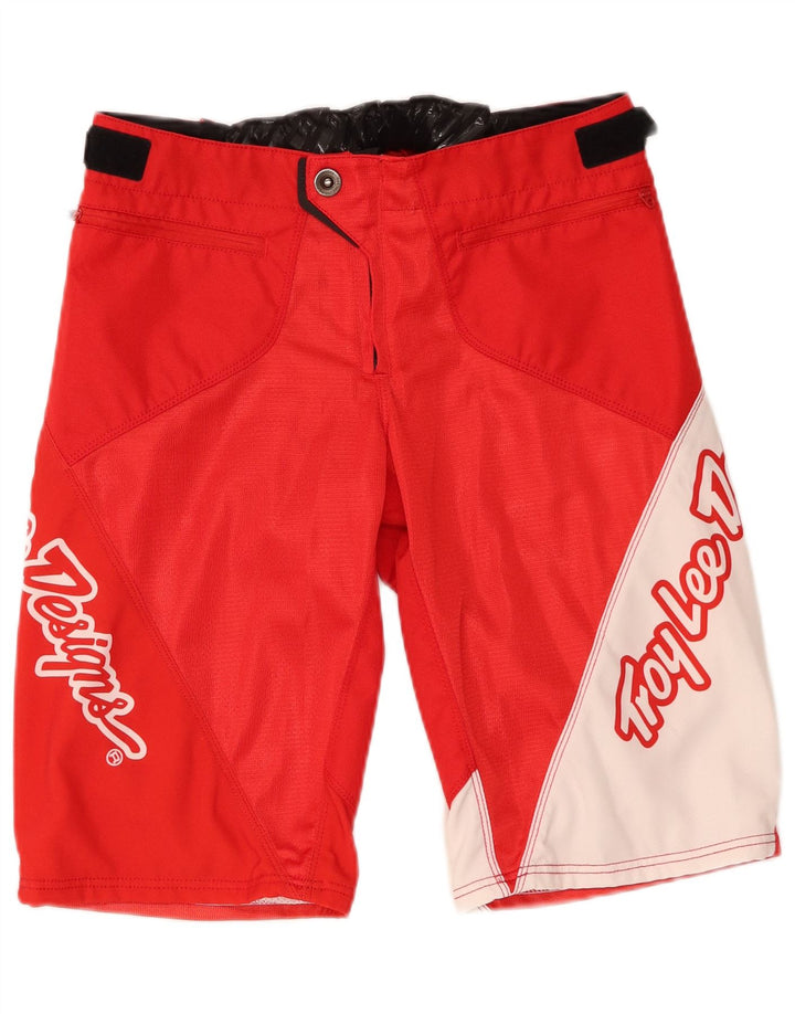 Мужские шорты с рисунком Troy Lee Designs Medium W32, красные цветные блоки