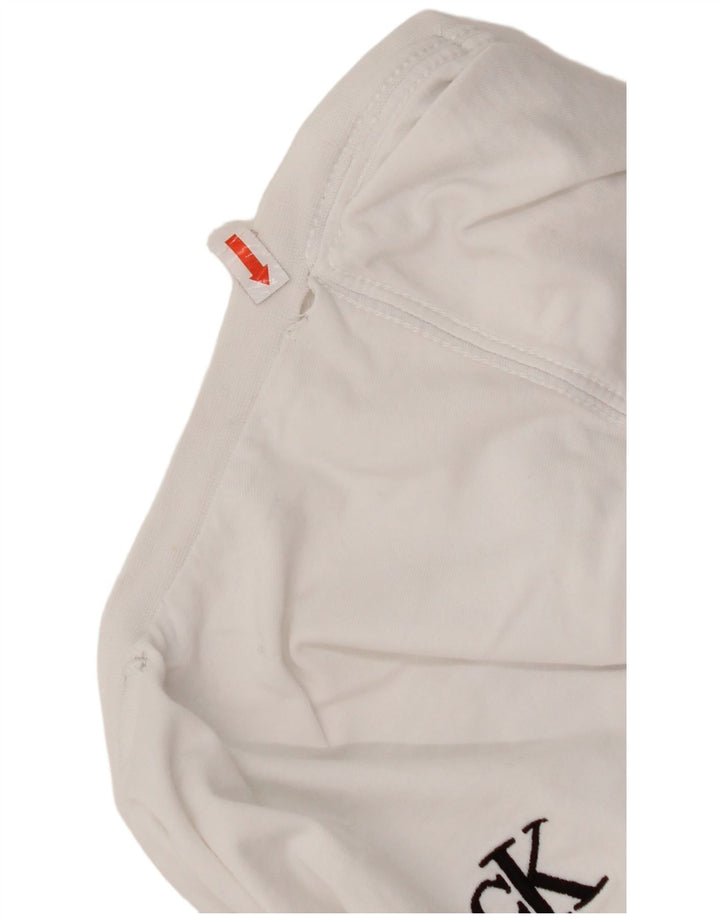 CALVIN KLEIN Женская футболка Top UK 14 Medium White
