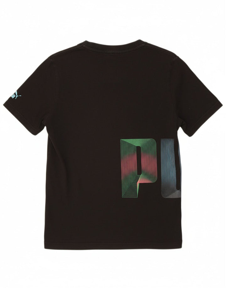 PUMA Mens Graphic T-Shirt Top Small Black