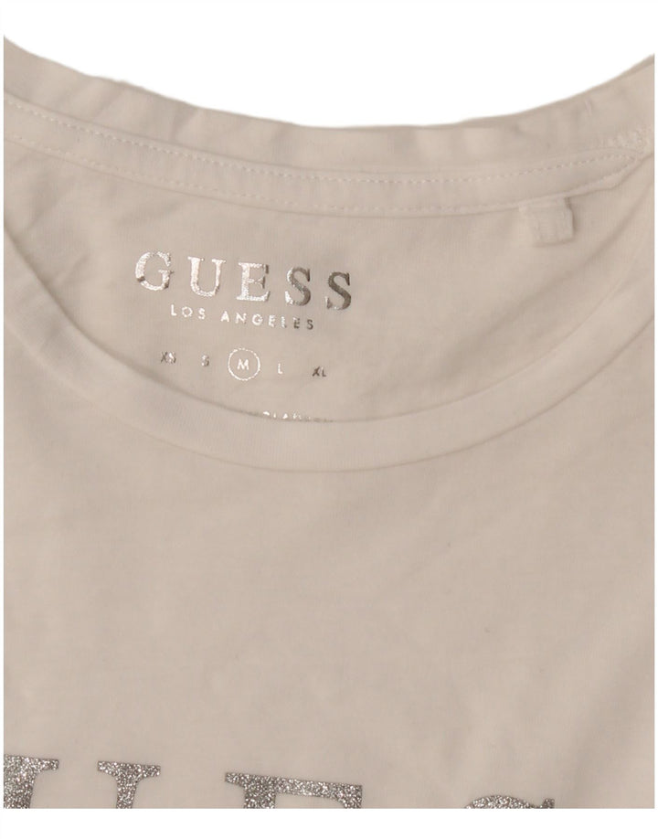 Женская футболка Guess с рисунком Top UK 14, средний белый