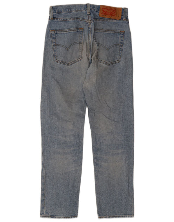 Мужские прямые джинсы Levi's 501 W27 L28 синие, хлопок 90-х