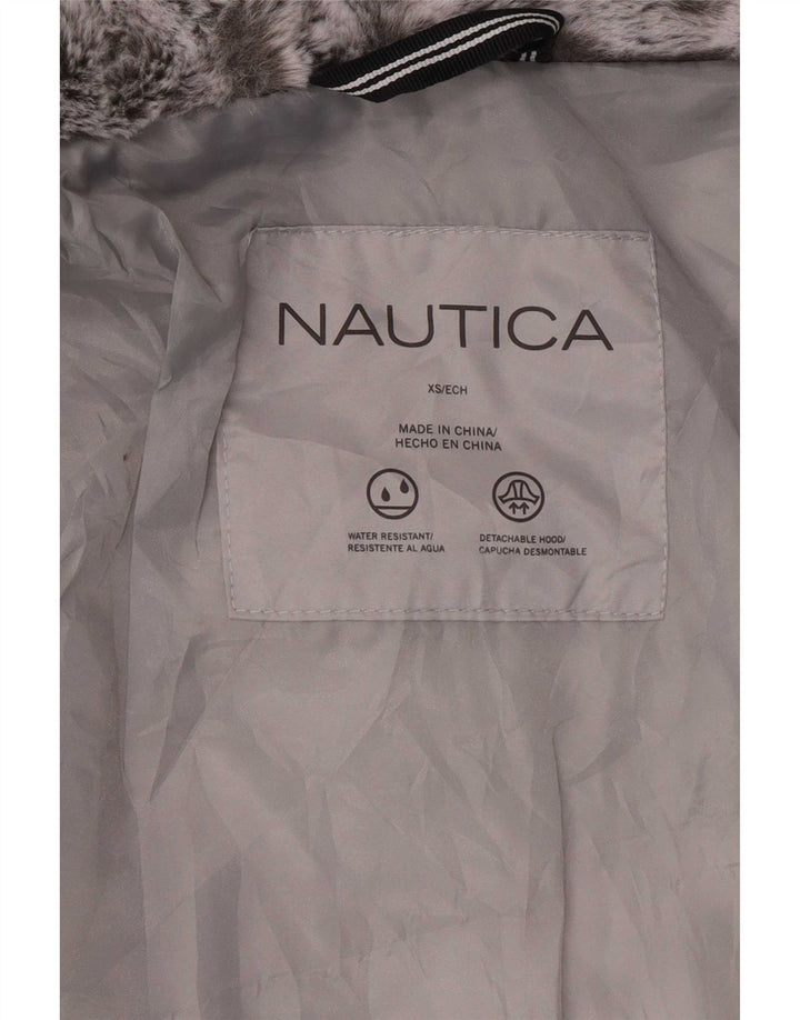 Женская утепленная куртка Nautica с капюшоном UK 6 XS Серый полиэстер