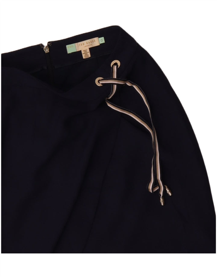 Женская юбка-карандаш TED BAKER, размер 0 2XS W24, темно-синяя