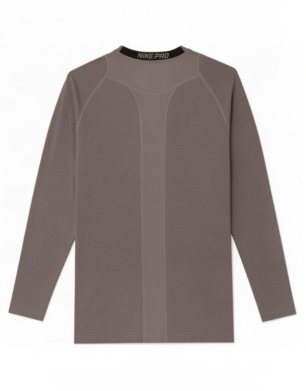 Женский топ Nike Dri Fit с длинным рукавом UK 10, маленький серый полиэстер с цветными блоками