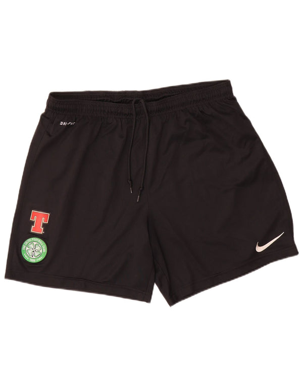 Мужские спортивные шорты с рисунком Nike The Celtic Football Club, большие черные