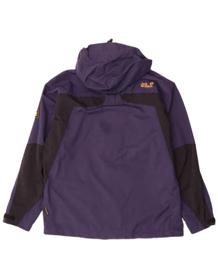 Мужская куртка-дождевик JACK WOLFSKIN UK 36/38, средний темно-синий с цветными блоками