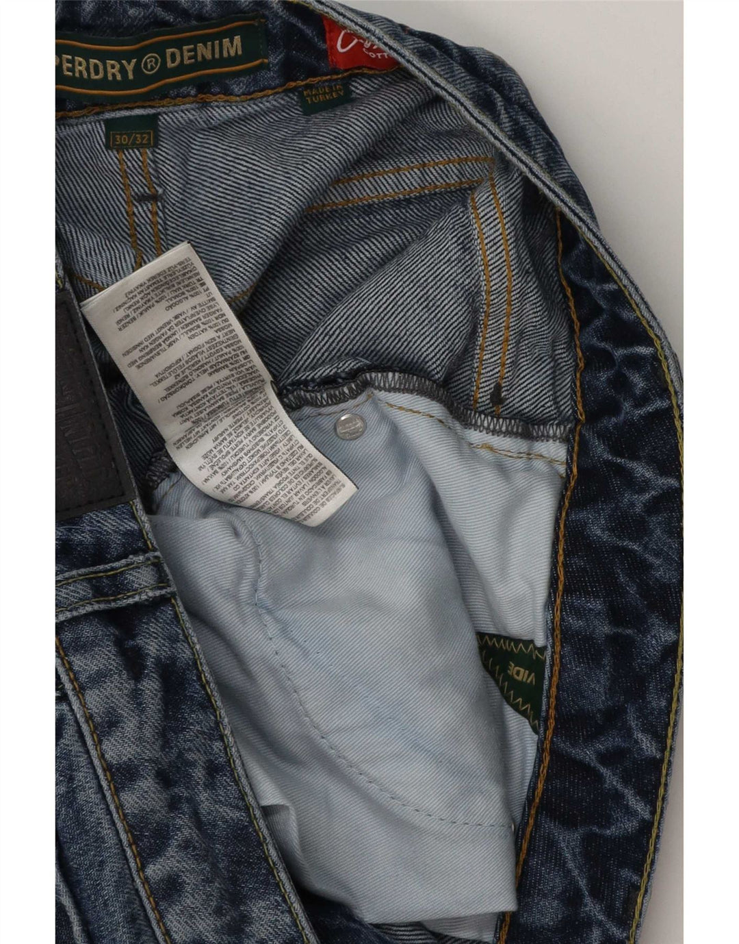 Мужские свободные джинсы Superdry W30 L32, синий хлопок