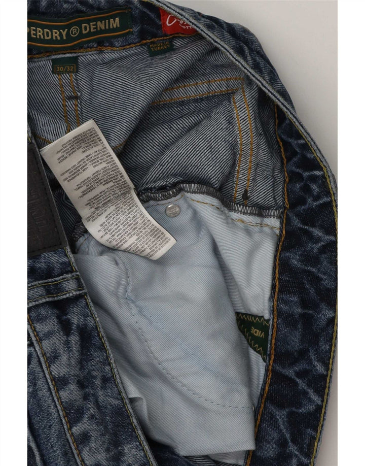Мужские свободные джинсы Superdry W30 L32, синий хлопок