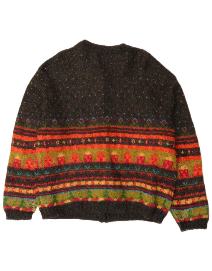 Женский кардиган Benetton UK 14 Средний разноцветный Fair Isle