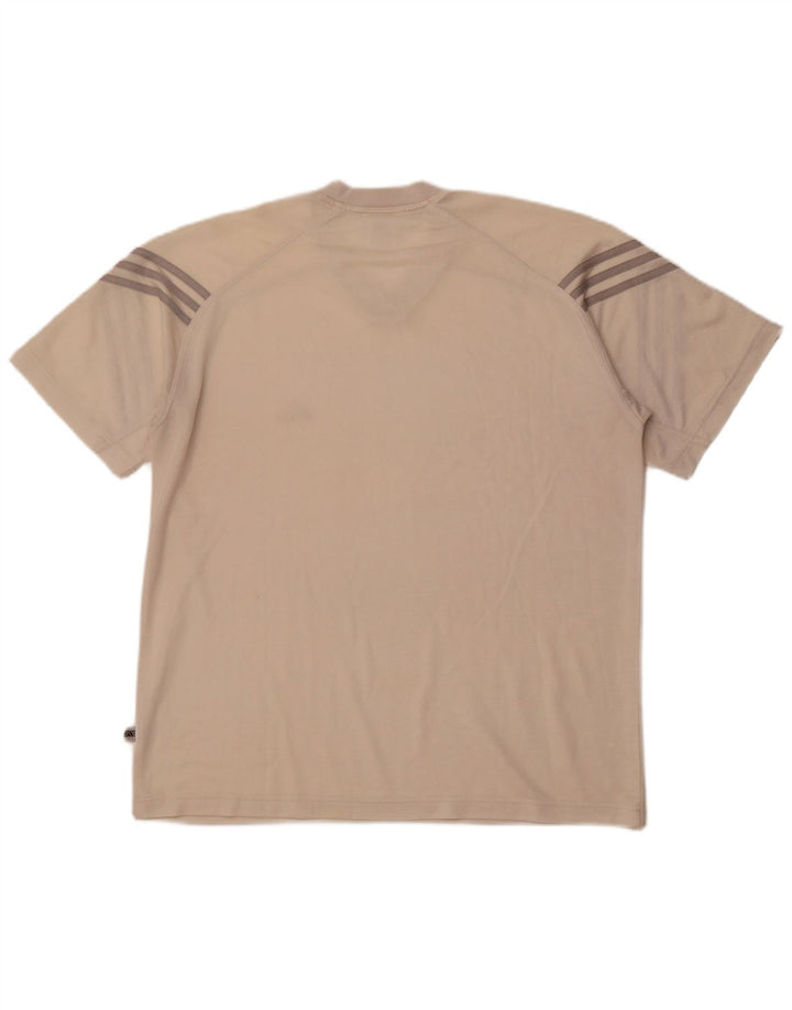 Мужская футболка ADIDAS Top UK 42/44, большая, бежевая, полиэстер