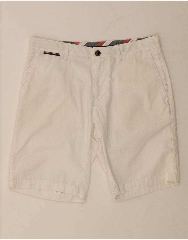 TOMMY HILFIGER Мужские шорты чинос W31, средний белый хлопок, хлопок
