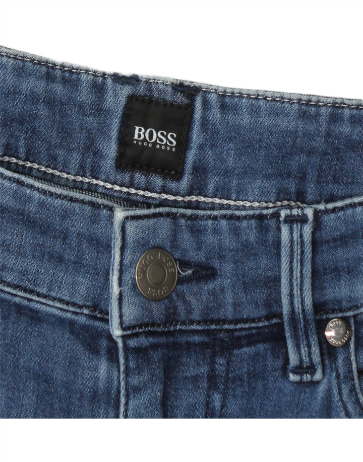 Мужские узкие джинсы Hugo Boss W30 L32 синие