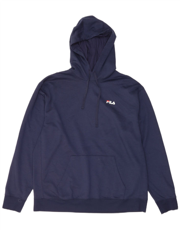 Мужской джемпер с капюшоном Fila XL, темно-синий, полиэстер
