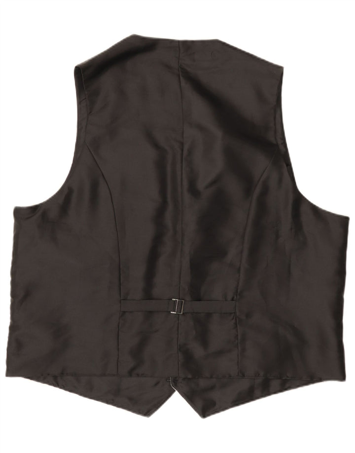 Винтажный мужской жилет с абстрактным узором 2XL, серый полиакрил