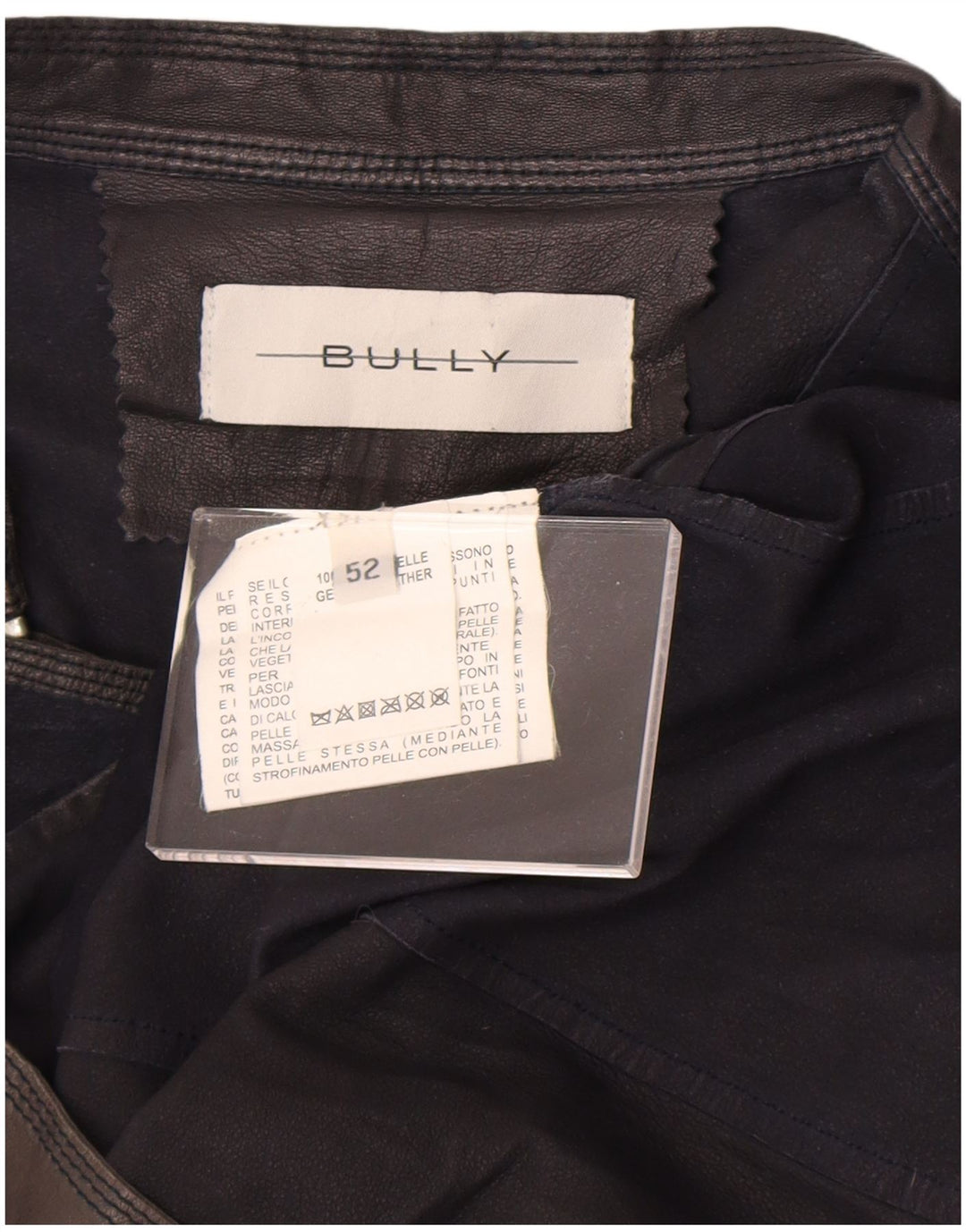 Винтажная мужская кожаная куртка Racer UK 38, кожа среднего размера, черная