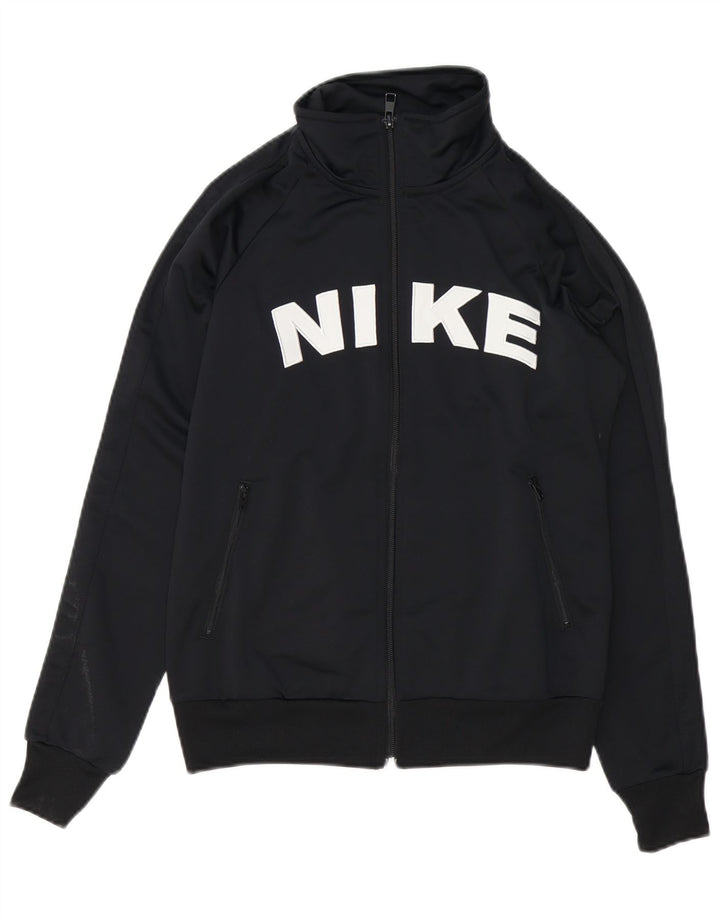 Мужская спортивная куртка с графическим рисунком Nike, средний черный