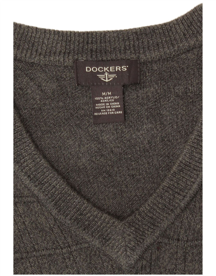 Мужская майка Dockers безрукавка среднего серого цвета, акрил
