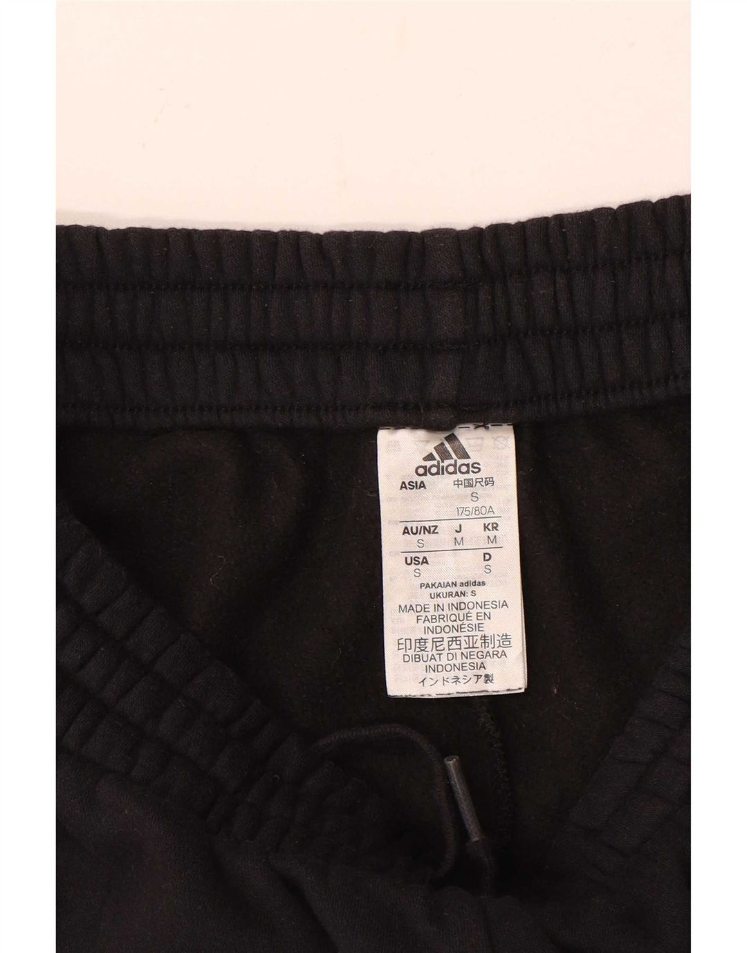 Мужские спортивные брюки Adidas, маленькие черные, хлопковые