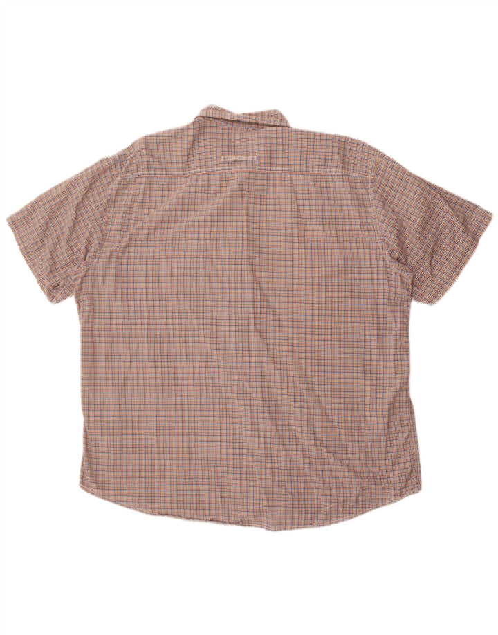 Мужская рубашка стандартного кроя с коротким рукавом Camel Active 2XL в разноцветную клетку