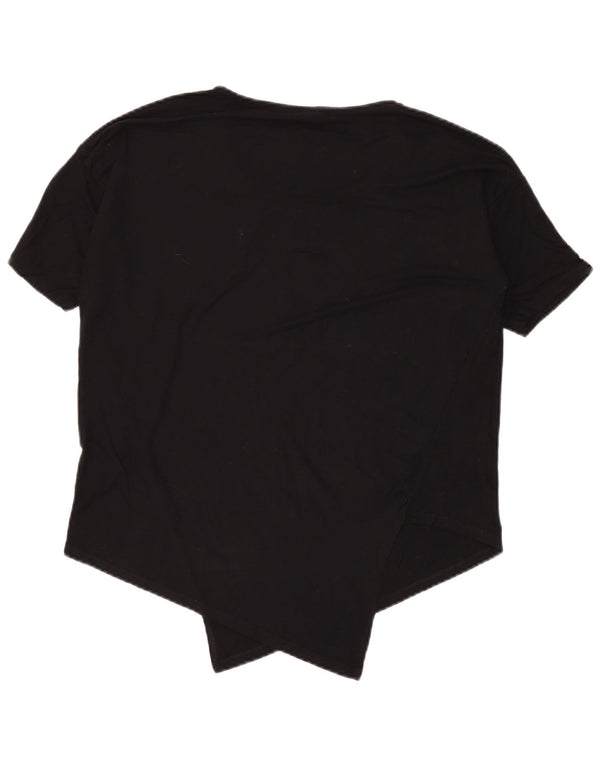 Женская асимметричная футболка с рисунком Desigual Top UK 18 XL, черная