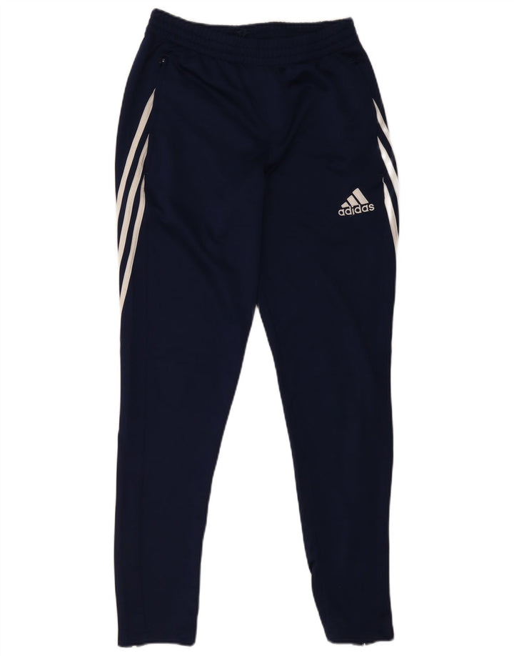Мужские спортивные брюки Adidas Climalite, маленькие темно-синие, полиэстер