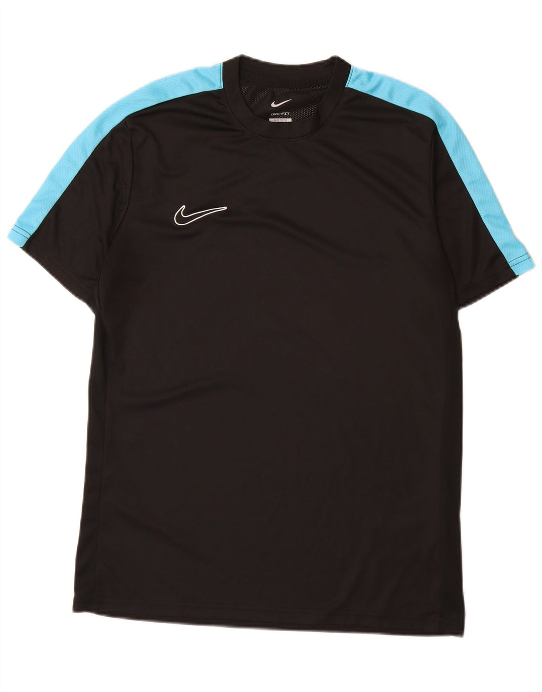 Мужская футболка Nike Dri Fit Slim Fit, большой черный полиэстер с цветными блоками