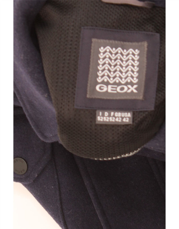 GEOX Мужская куртка Respira Utility UK 42 XL Темно-синяя шерсть