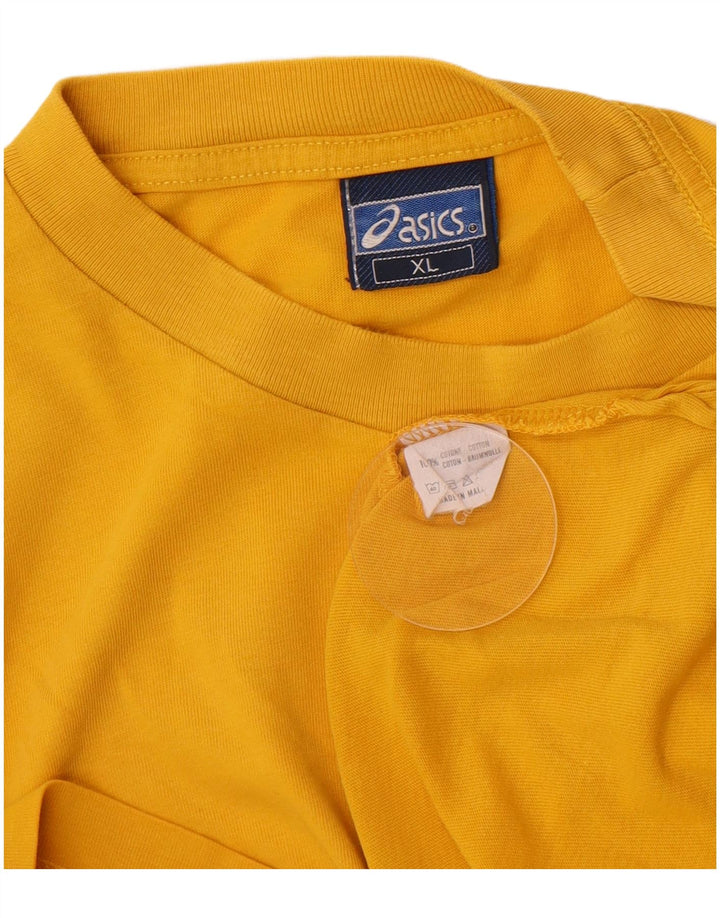 Мужская футболка Asics Top XL Желтый хлопок