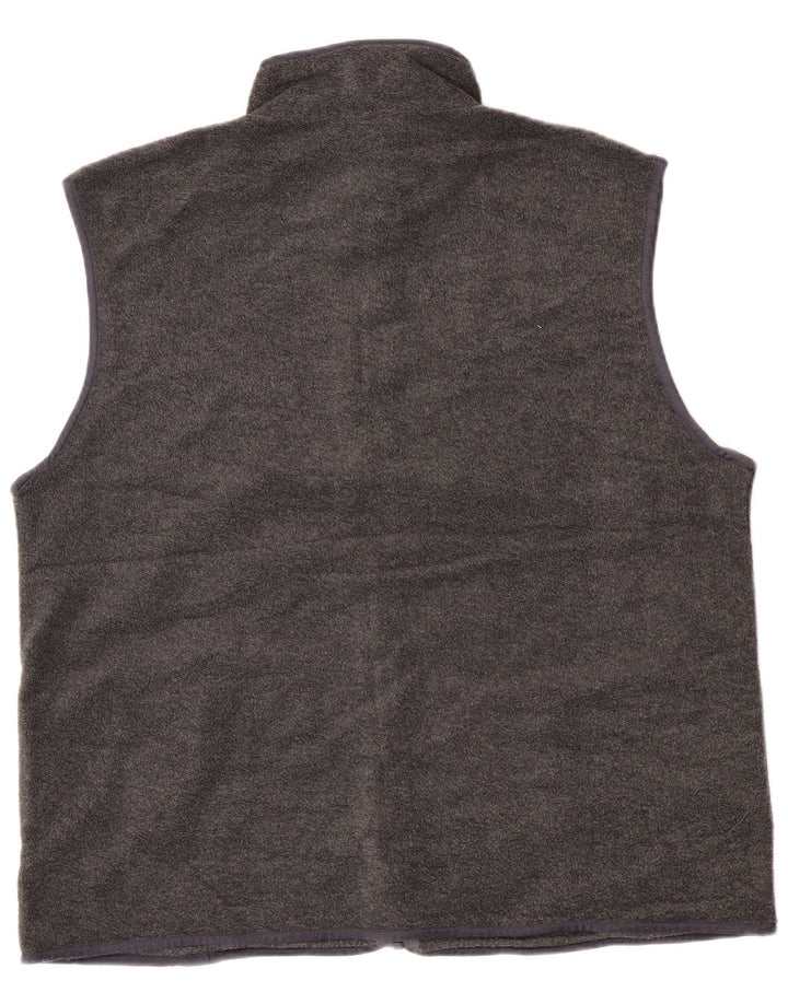 Винтажный мужской флисовый жилет UK 42 XL, серый полиэстер