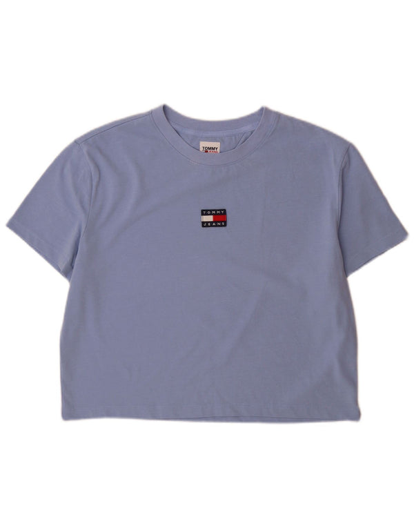 Женская футболка с рисунком Tommy Hilfiger Top UK 16, большой синий хлопок