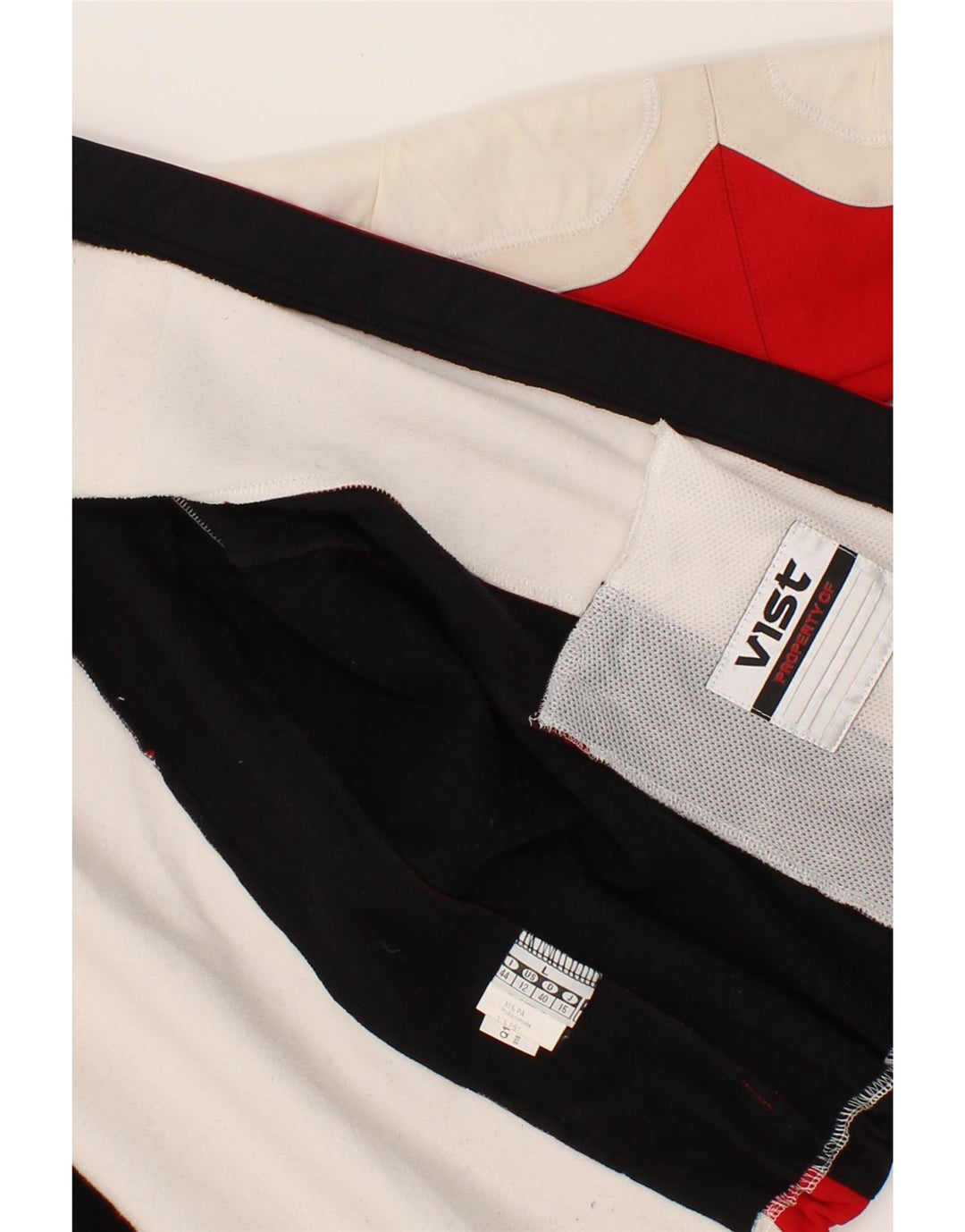 VIST Womens Tracksuit Top Jacket IT 44 Medium Off White Colourblock Vintage VIST and Second-Hand VIST from Messina Hembry 