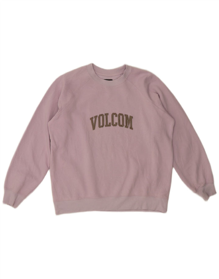 Volcom Женский джемпер оверсайз с рисунком UK 14 Средний Фиолетовый