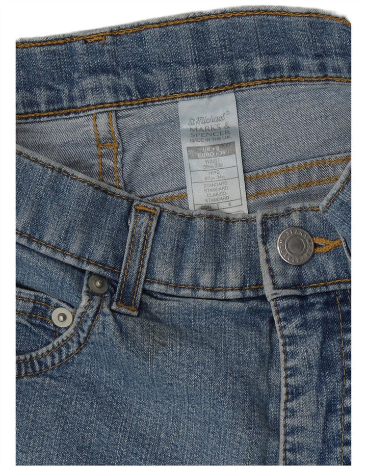 Женские джинсовые шорты Marks & Spencer UK 8, маленькие, W23, синие, хлопок