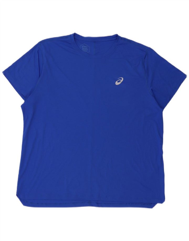 Мужская футболка Asics Top 2XL Синий Полиэстер