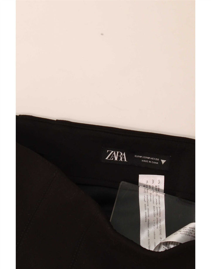 Женская мини-юбка Zara Medium W28, черный полиэстер