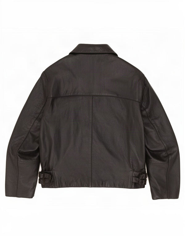 Vintage Mens Leather Jacket UK 42 XL Black