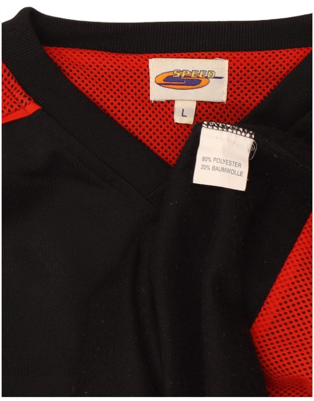 Мужской пуловер VINTAGE в спортивном стиле, большой черный полиэстер с цветными блоками