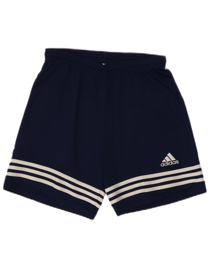 Мужские спортивные шорты Adidas Climalite, маленькие, темно-синие, полиэстер