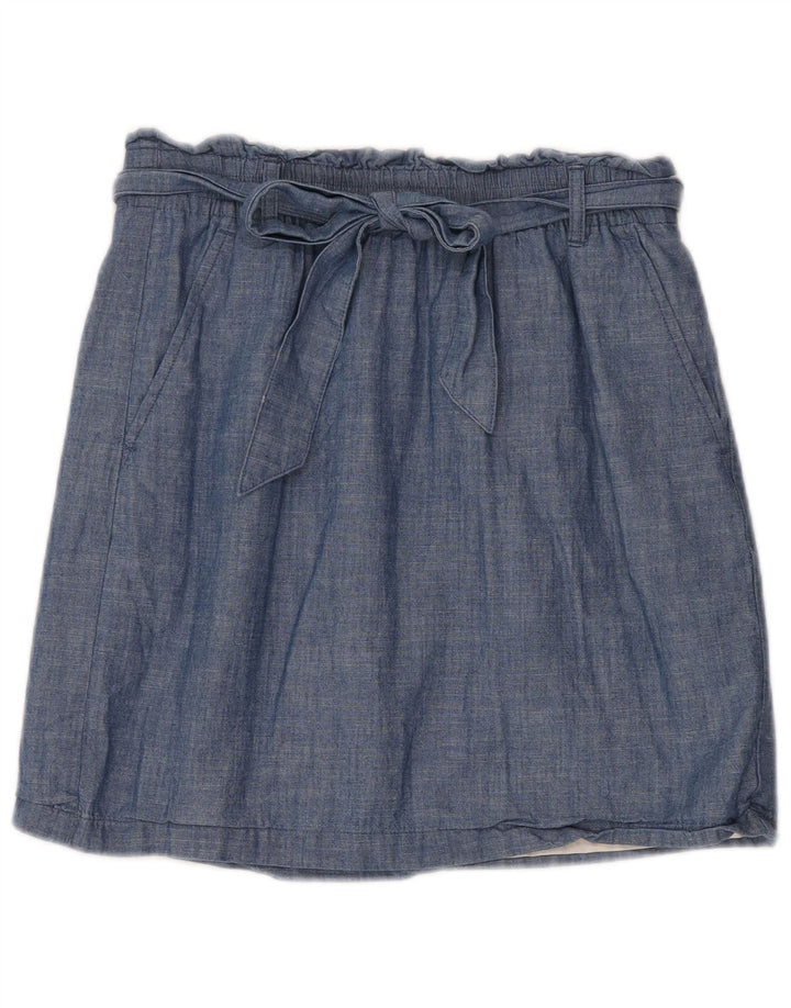 Женская юбка-трапеция J. Crew, маленькая, W30, синяя, хлопок