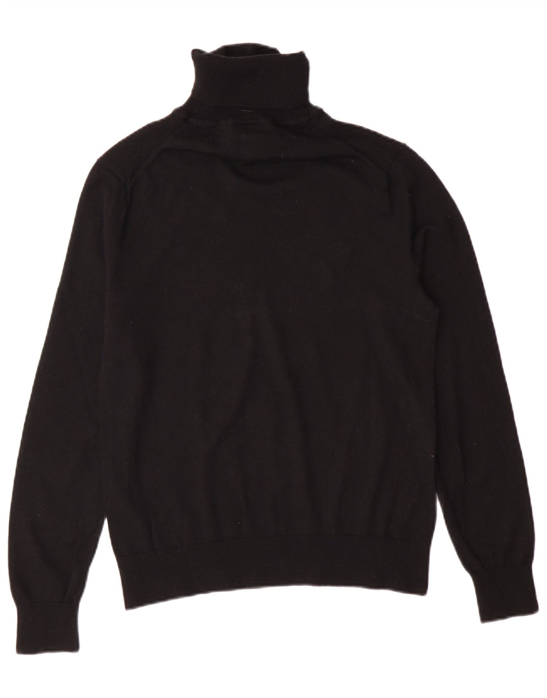 Мужской джемпер с высоким воротником Armani Exchange, маленький черный из натуральной шерсти
