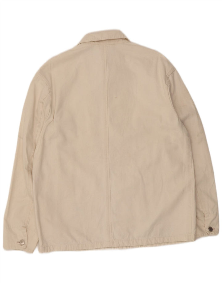Мужская куртка Zara UK 40, большая, бежевая, хлопок