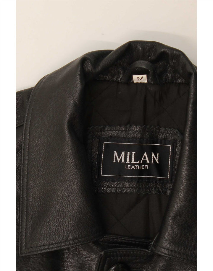 Мужская кожаная куртка Milan UK 38 Medium Black Classic